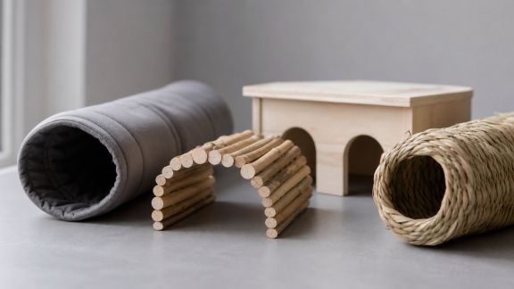 Tunnels et cachettes pour petits animaux : sélection d’accessoires stimulants et sécurisés