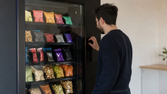Test de distributeurs automatiques de friandises : praticité et motivation au rendez-vous