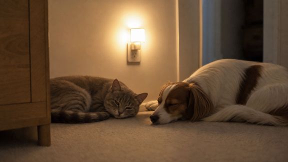 Veilleuses et lampes automatiques : utilité pour la nuit avec chats et chiens