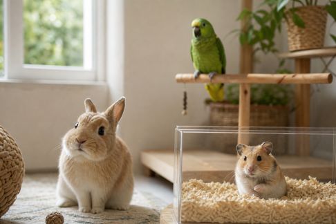 Gérer la cohabitation de plusieurs espèces de NAC à la maison