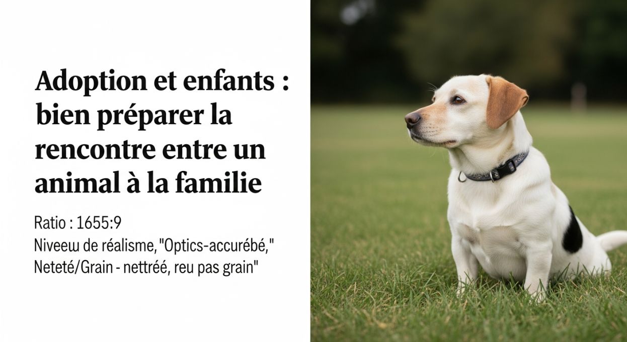 Adoption et enfants : bien préparer la rencontre entre un animal et la famille