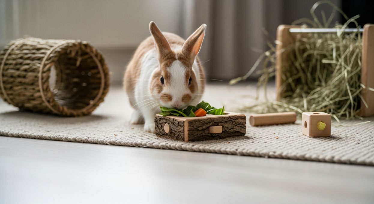 Prévenir l’ennui chez les lapins nains grâce aux jeux et activités