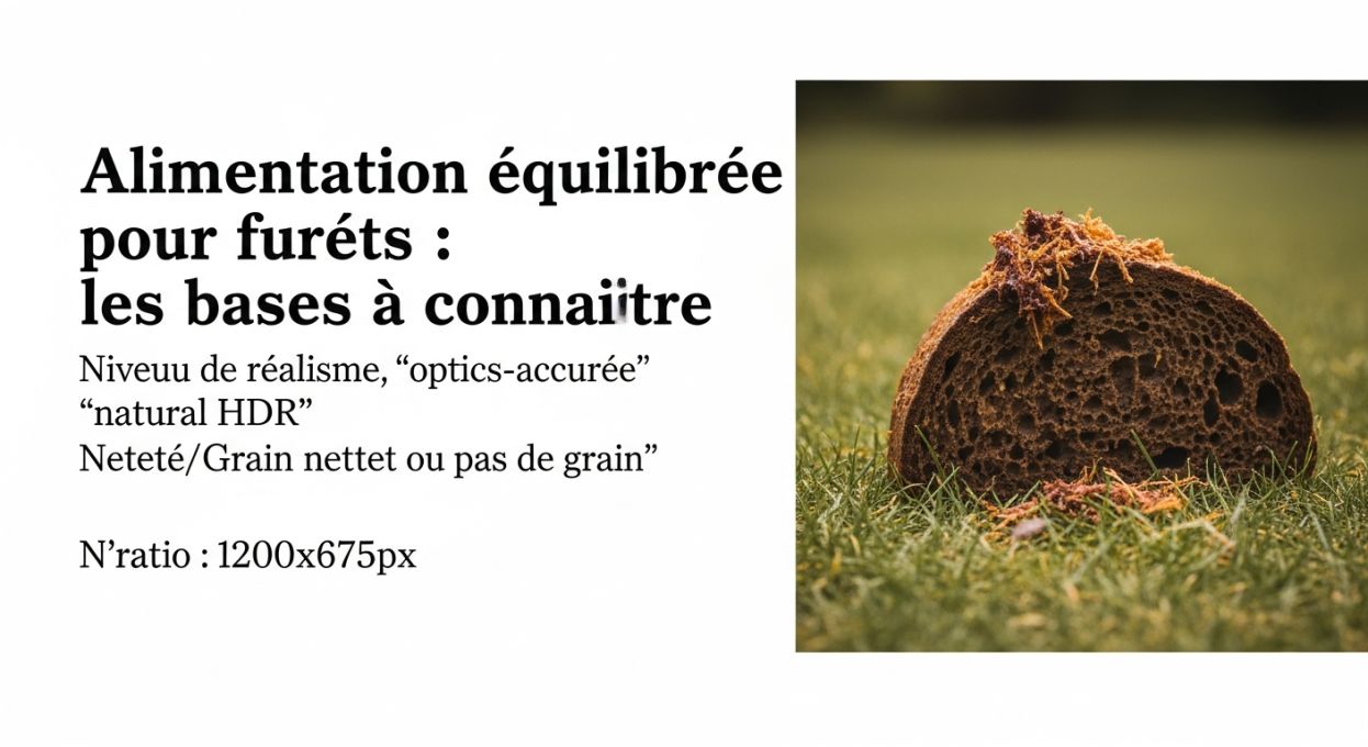 Alimentation équilibrée pour furets : les bases à connaître