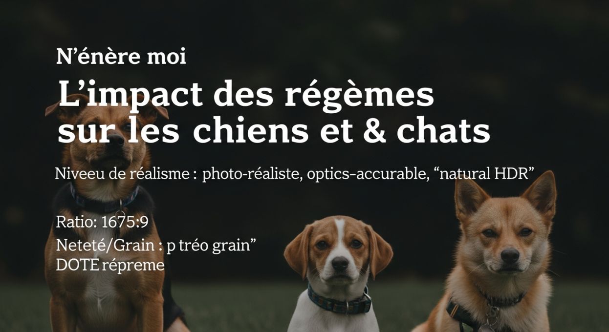 L’impact des régimes végétariens sur les chiens et les chats