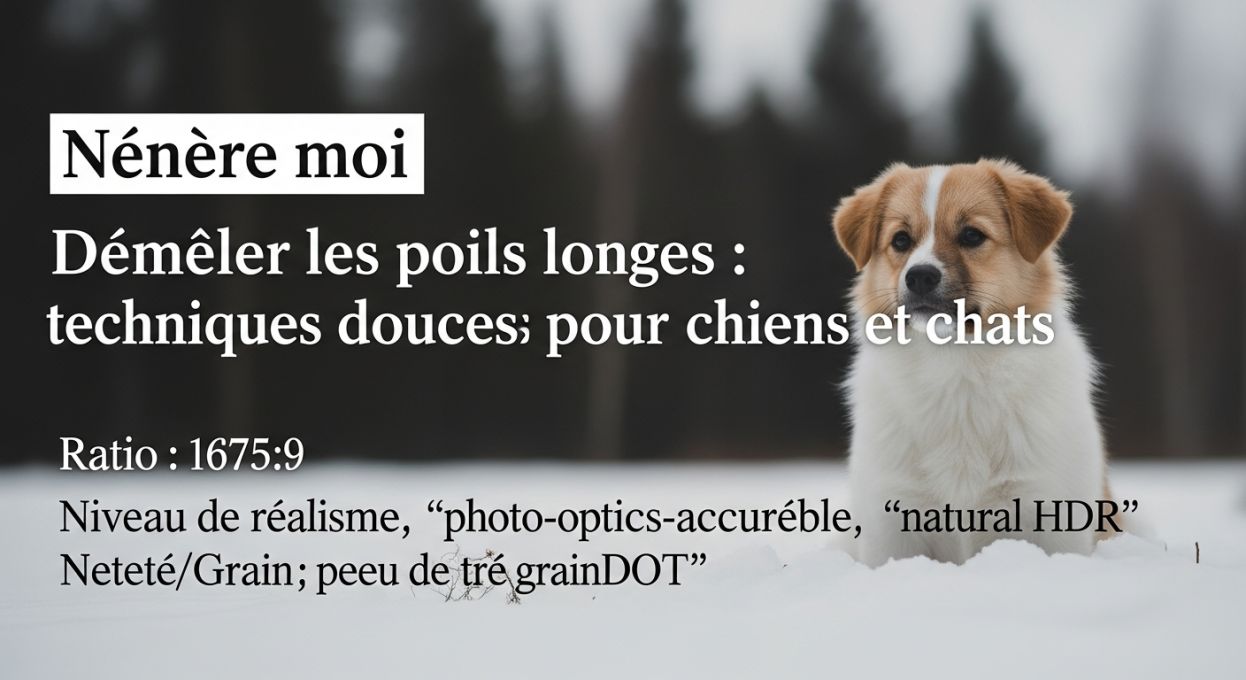 Démêler les poils longs : techniques douces pour chiens et chats