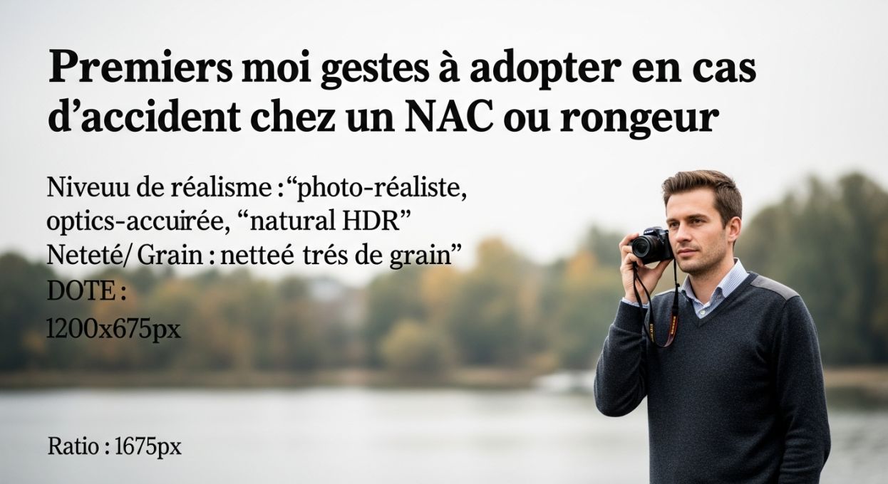 Premiers gestes à adopter en cas d’accident chez un NAC ou rongeur