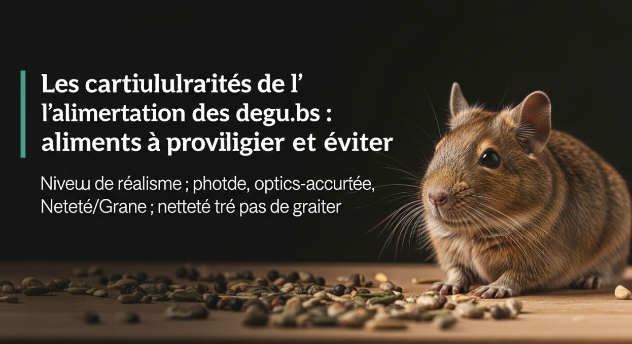 Les particularités de l’alimentation des degus : aliments à privilégier et à éviter