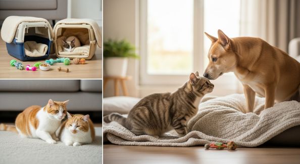 Intégrer un nouvel animal adopté avec d’autres compagnons à la maison