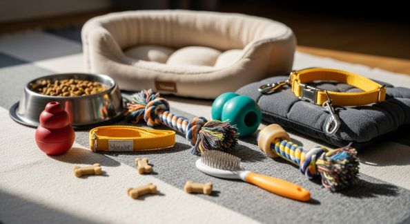Quels accessoires sont indispensables pour un chiot dès son arrivée