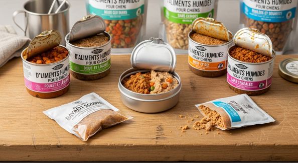 Comparatif des aliments humides pour chiens : lesquels privilégier ?