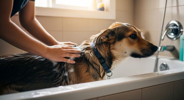 Les bons gestes pour laver son chien sans stress