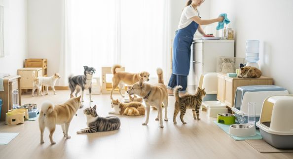 Assurer une hygiène optimale lors de la cohabitation entre plusieurs animaux