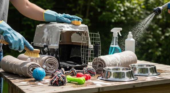 Transport et hygiène : nettoyer accessoires et caisses pour le bien-être de votre compagnon
