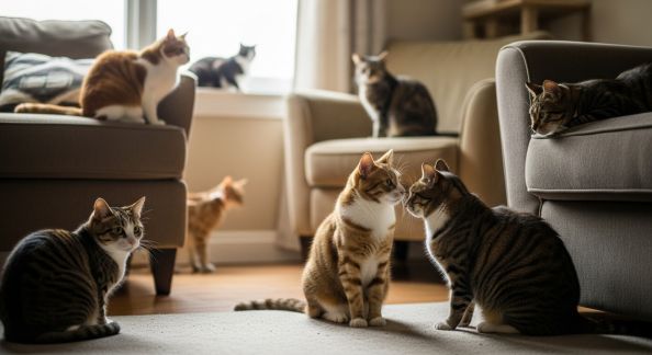 Comment faciliter la cohabitation entre plusieurs chats à la maison