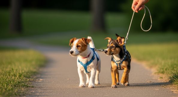 Initier un chiot ou un chaton à la marche en laisse en douceur
